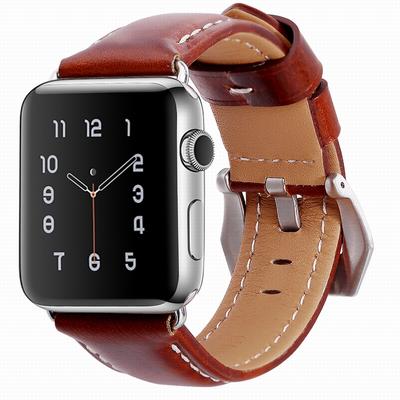 Genuine Leather Replacement Band Compatible with Apple Watch BLAP181058